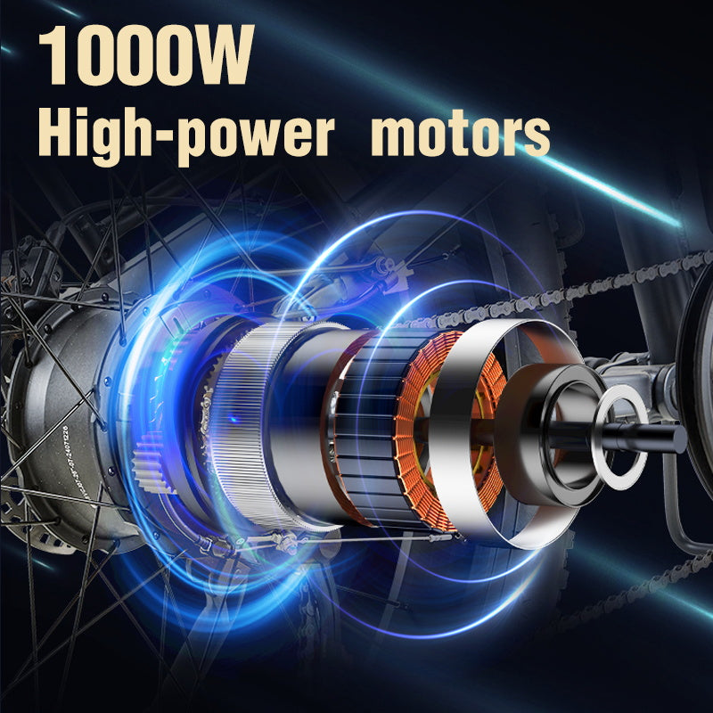 BURCHDA-R5pro-26 inch soft tail snow electric bike 4.0 tire