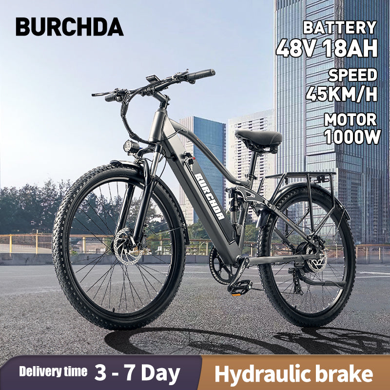 BURCHDA RX70-27.5 Inch Mountain E-bike 2.8 Tires