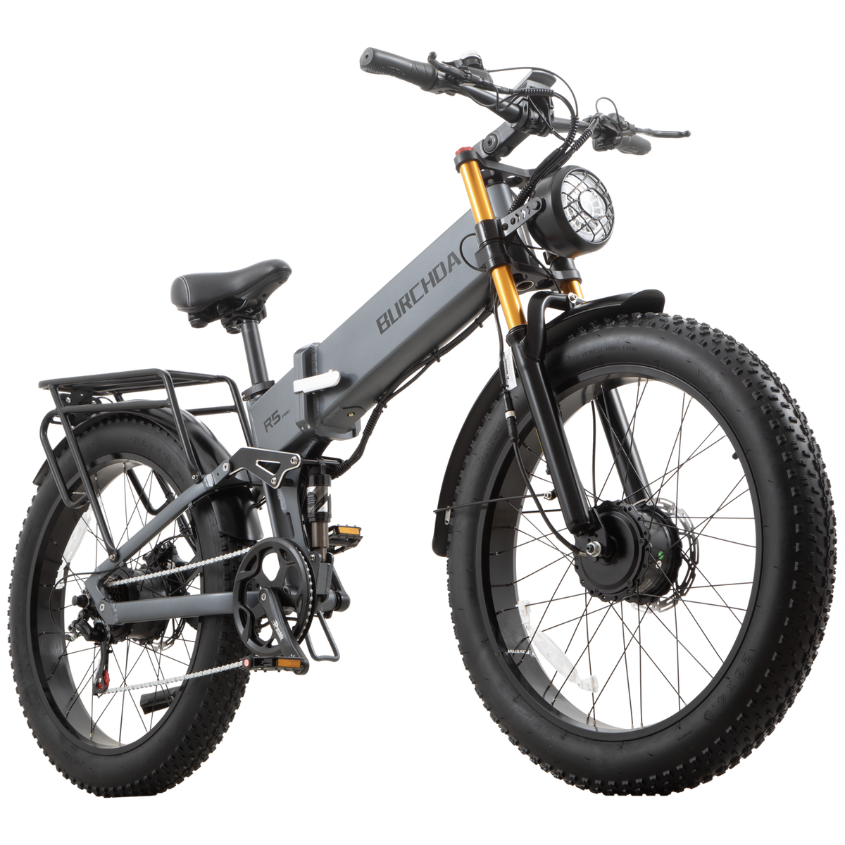 BURCHDA-R5Pro-26*4.0 Fat Tire Dual Motor Electric Bike (2026 Upgraded)