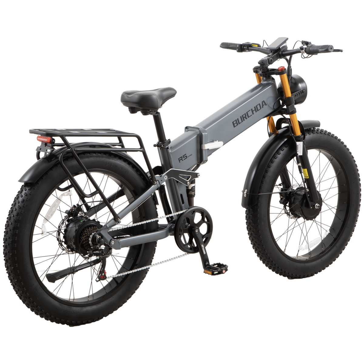 BURCHDA-R5Pro-26*4.0 Fat Tire Dual Motor Electric Bike (2026 Upgraded)